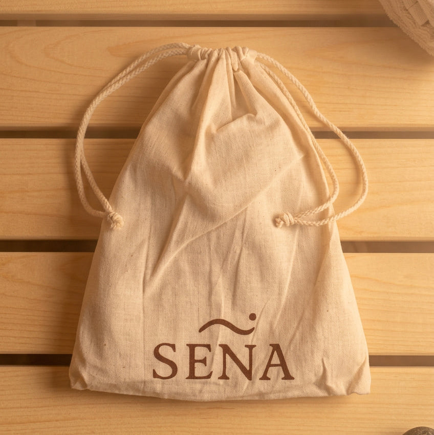 SENA cotton drawstring hat bag