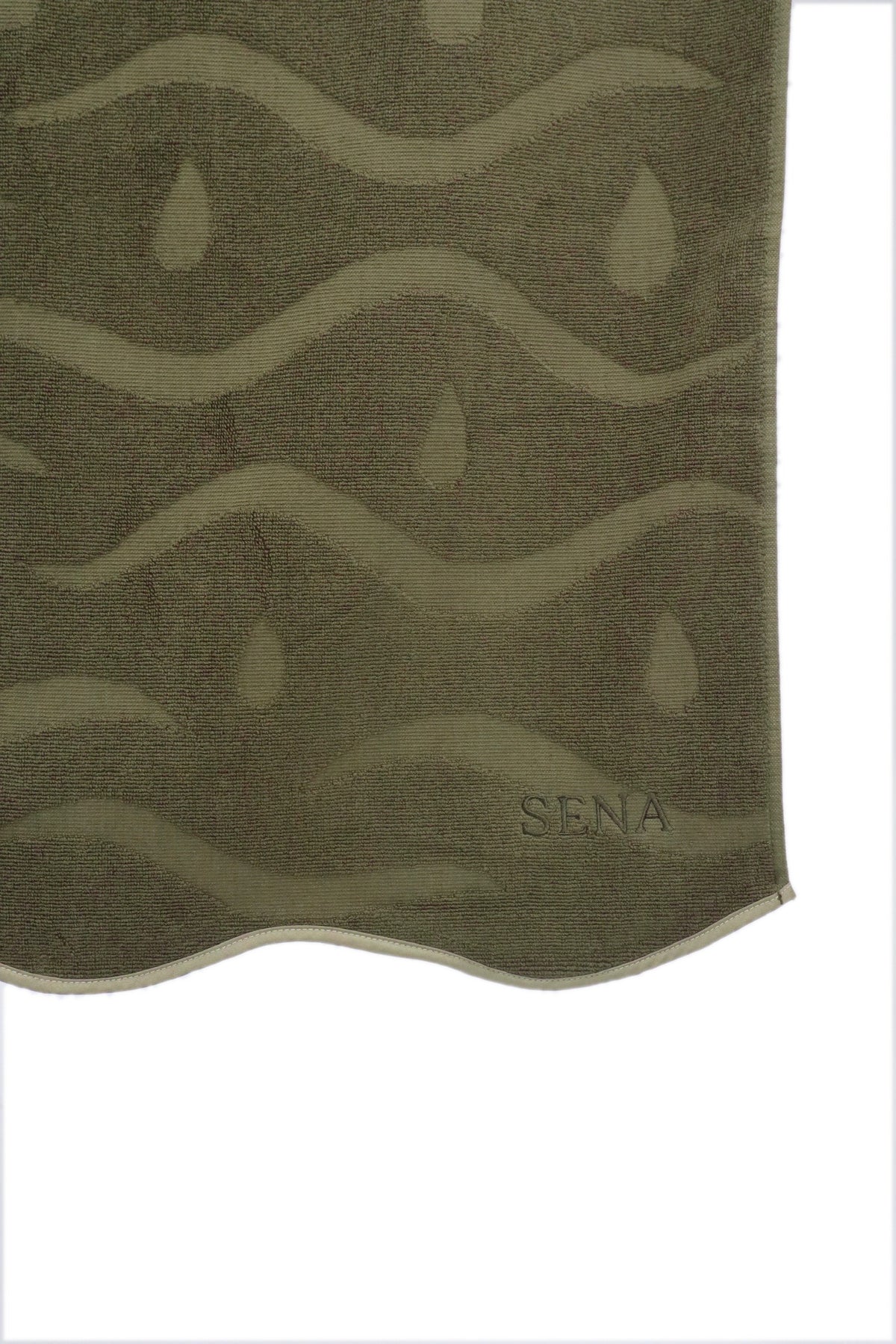 SENA cotton sauna towel in Olive